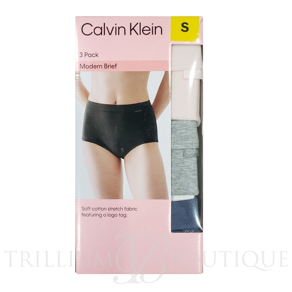 Calvin Klein Modern Brief Underwear Pink Grey Blue Small, Medium, Large, XL